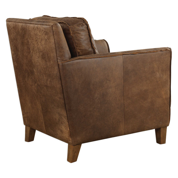 Fairbanks - Accent Chair - Brown / Woodtone