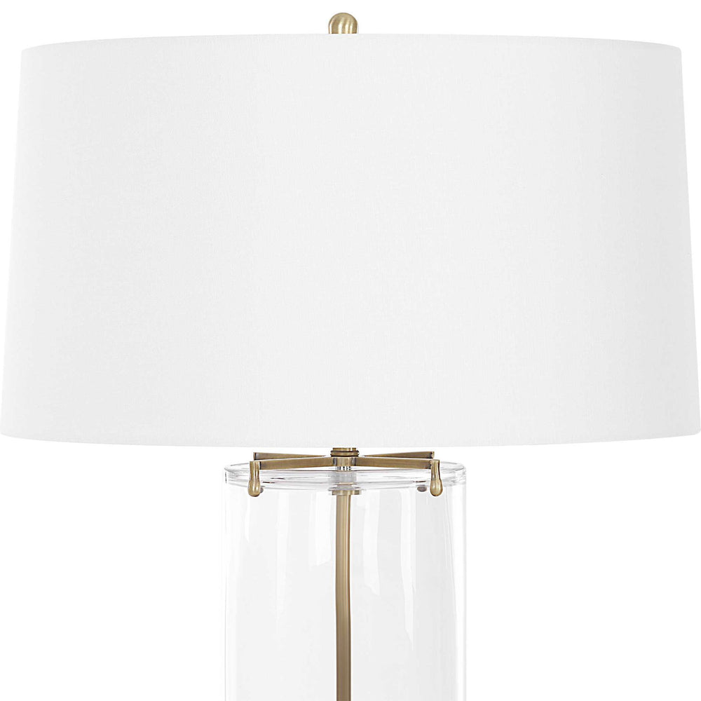 Clear View - Table Lamp - Brass