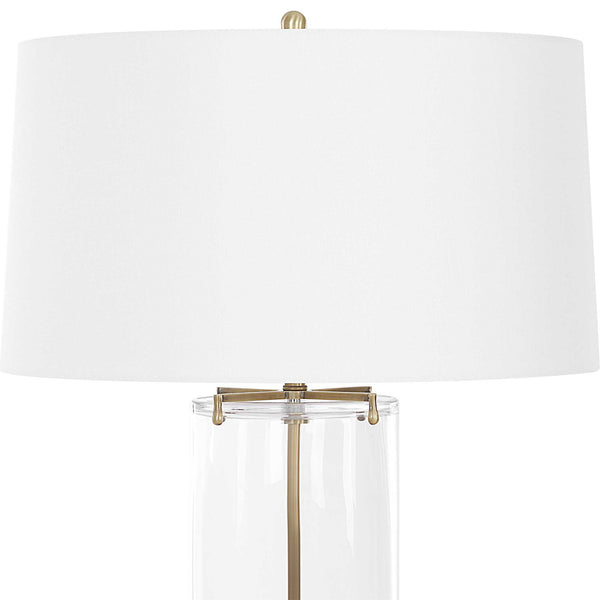 Clear View - Table Lamp - Brass