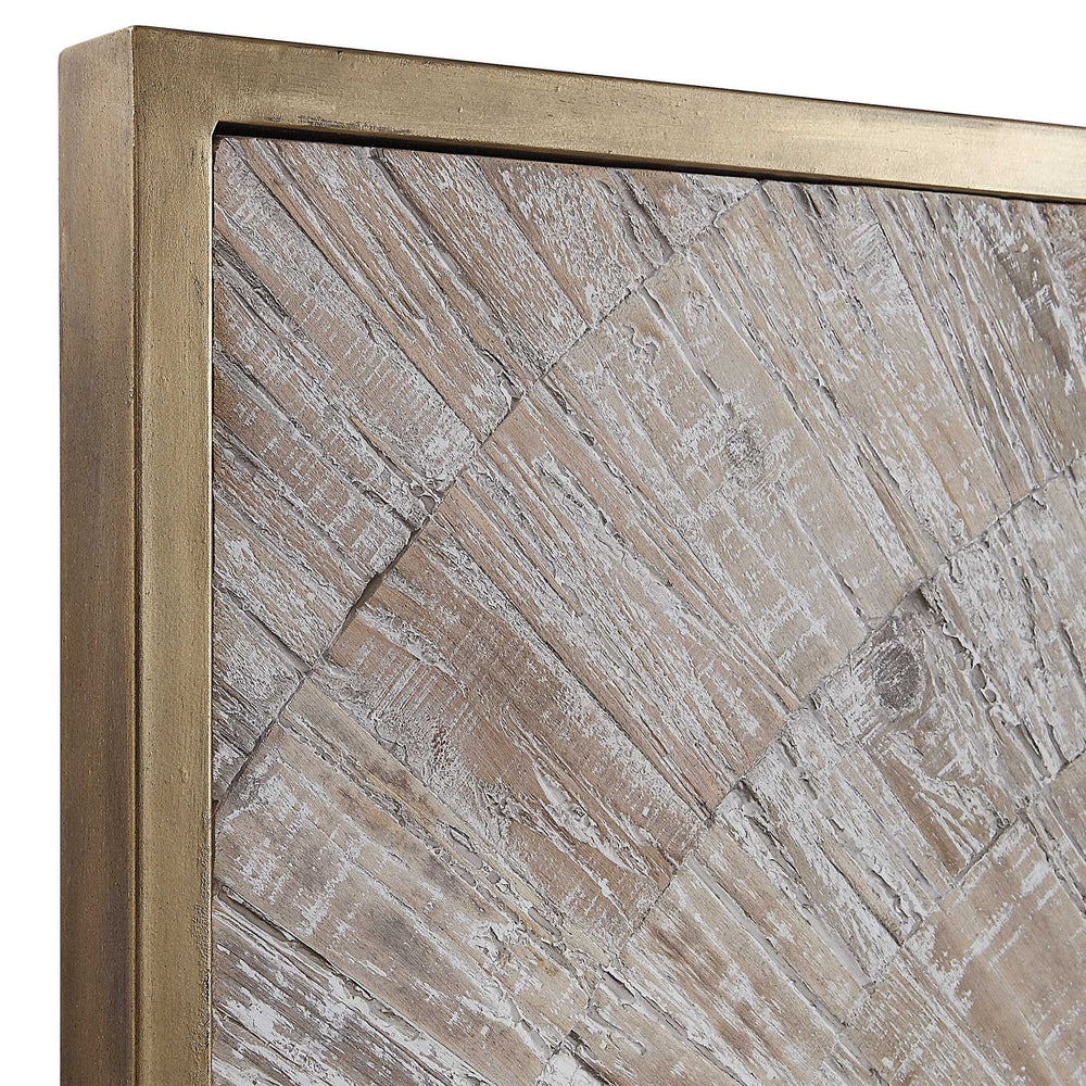 Mahala - Wood Wall Panel - Brass / Woodtone