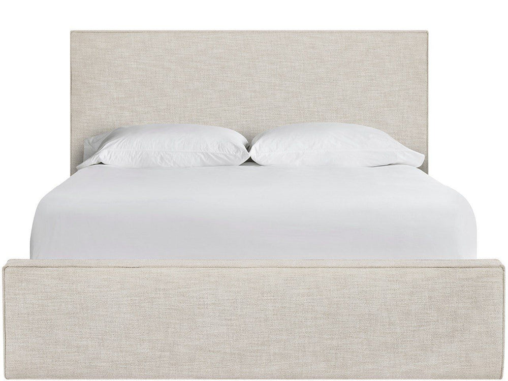 Oasis - Upholstered King Bed - White / Beige