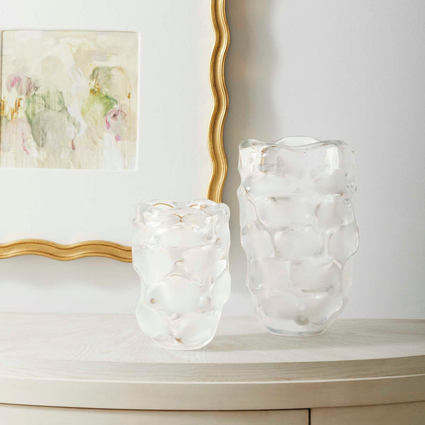 Dimple - Vases (Set of 2) - White
