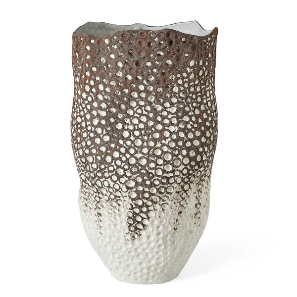 Moonscape - Vase - Brown / White