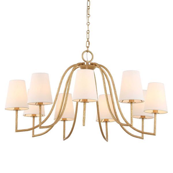 Seville - 9 Light Chandelier - Gold