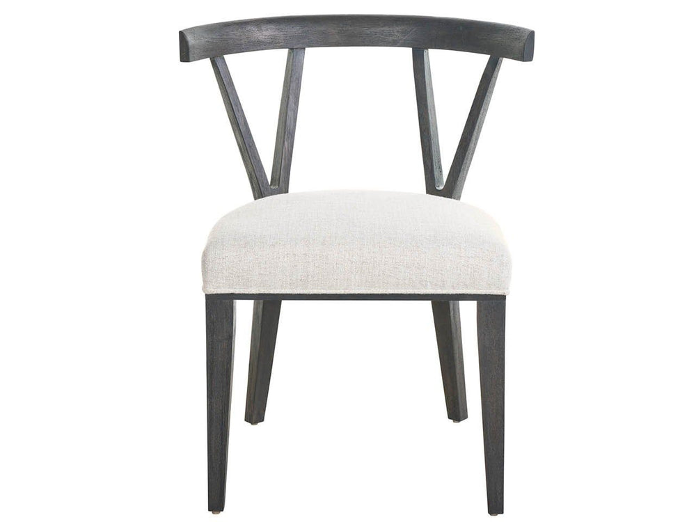 Dwell - Basalt Side Chair (Set of 2) - Dark Gray / White