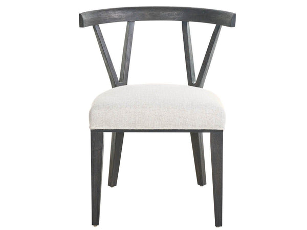 Dwell - Basalt Side Chair (Set of 2) - Dark Gray / White