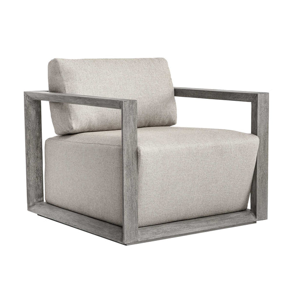 Remsen - Outdoor Lounge Chair - Weathered Gray / Dove