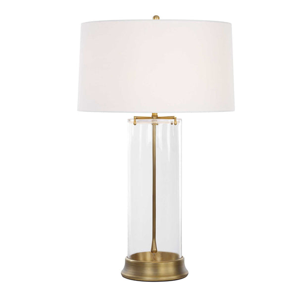 Clear View - Table Lamp - Brass