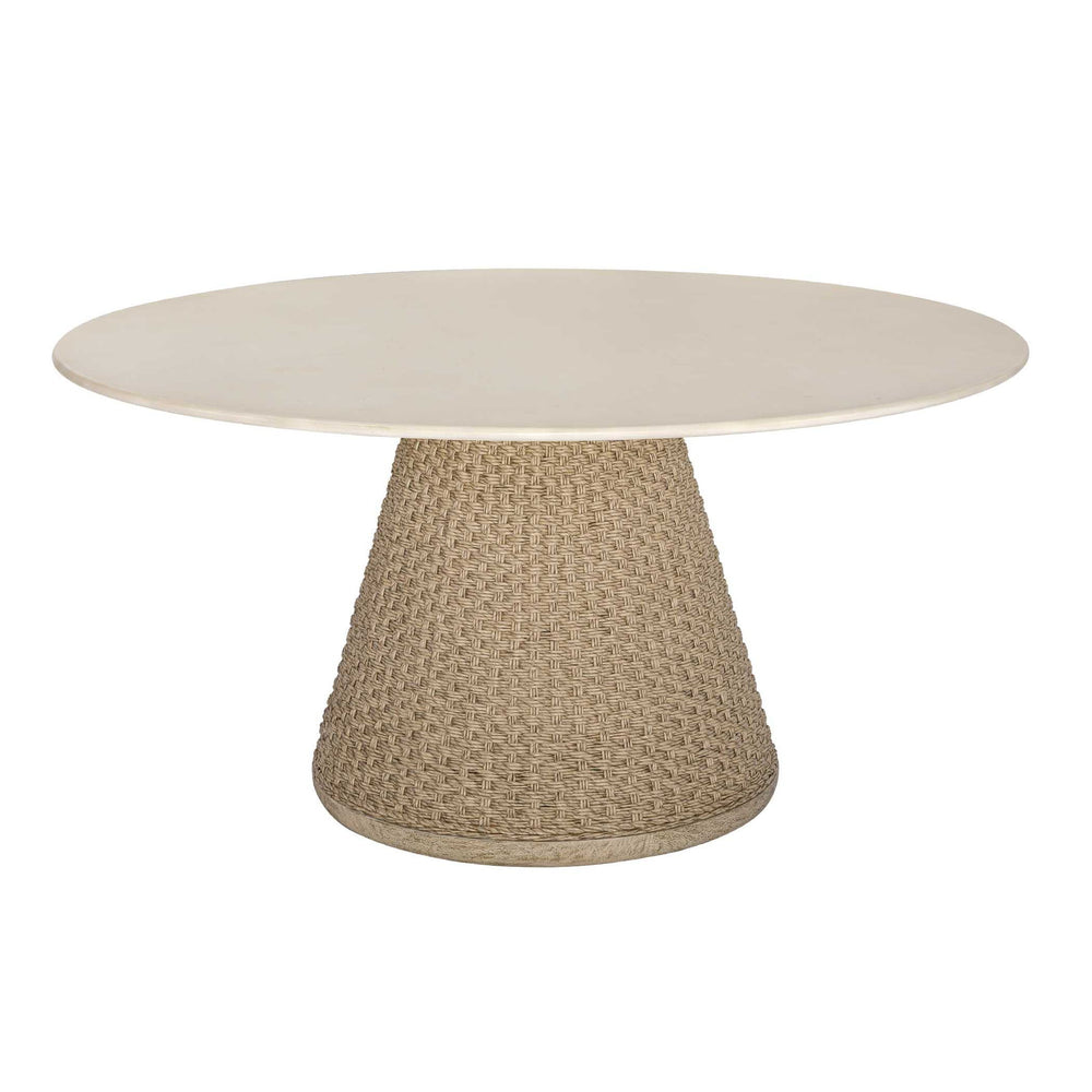Cardoso - Indoor-Outdoor Dining Table - Brown / White / Woodtone