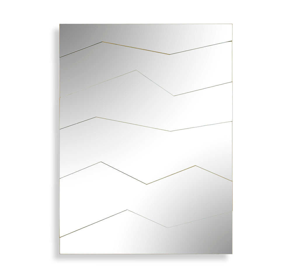 Fracture - Segmented Panel Mirror - Gold