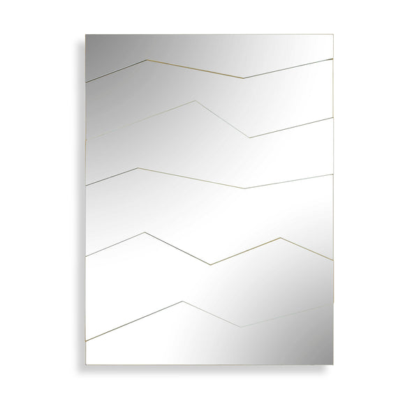 Fracture - Segmented Panel Mirror - Gold