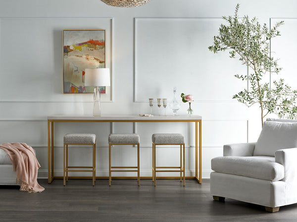 Love. Joy. Bliss.-Miranda Kerr Home - Love Joy Bliss Console Table With 3 Stools - White