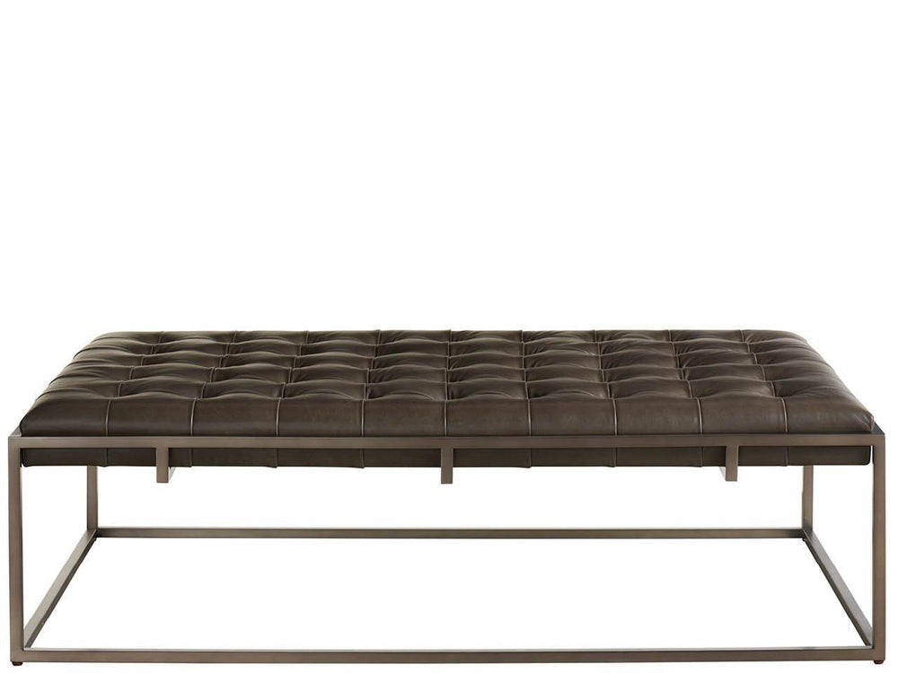 Travers - Cocktail Ottoman - Dark Gray