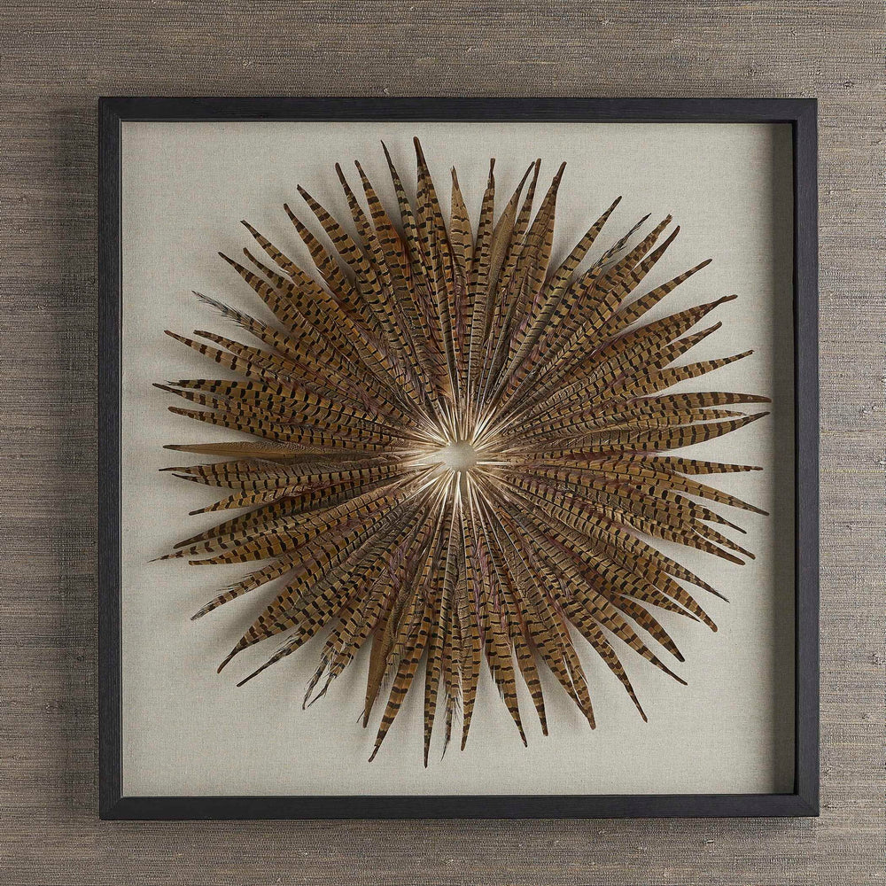 Feather Burst - Shadow Box - Black / Brown