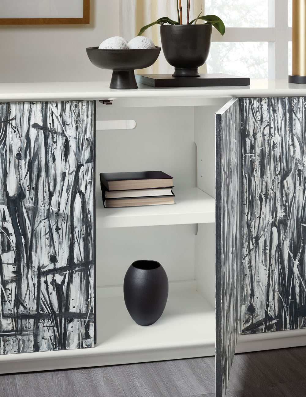 Melange - Graffitio Credenza - White
