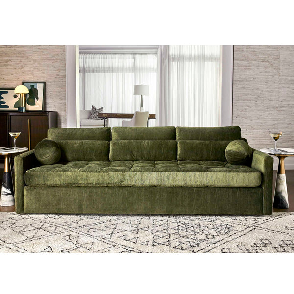 Slope Sofa - Sofa - Martini Olive Antique Velvet