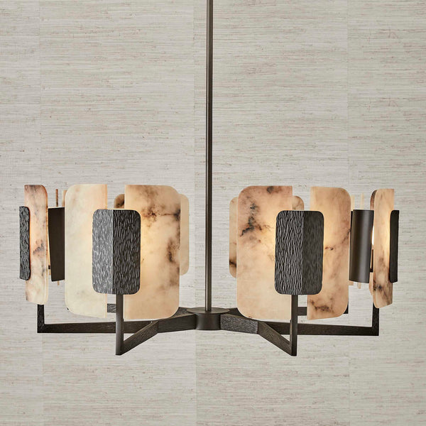 Open Book - Pendant - Dark Bronze / Beige