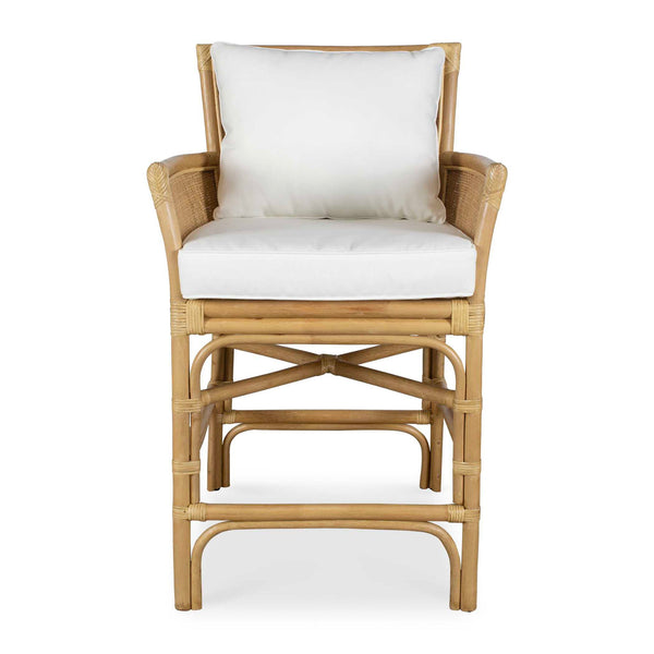 Pacific - Rattan Counter Stool - Brown / White