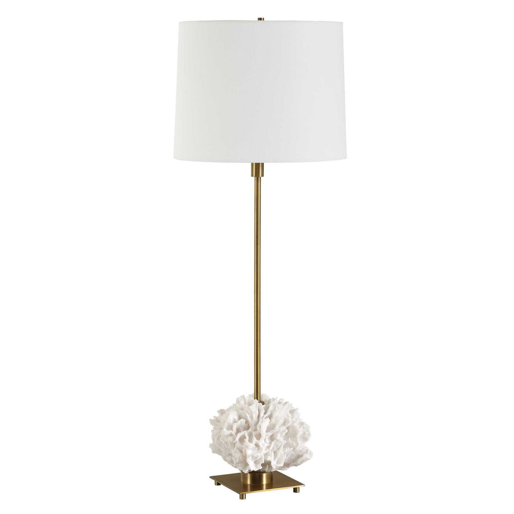 Caronia - Coral Buffet Lamp - Brass / Gold / White