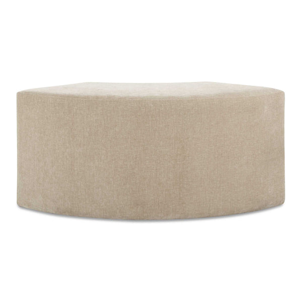 Khai - Rounded Plush Dining Bench - Brown