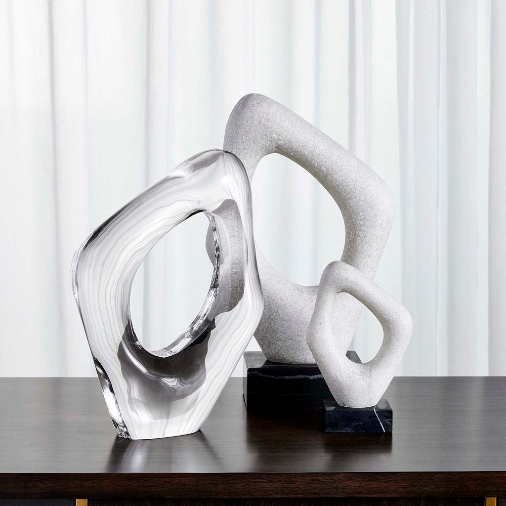 Stone Cavern - Sculptures (Set of 2) - Black / White