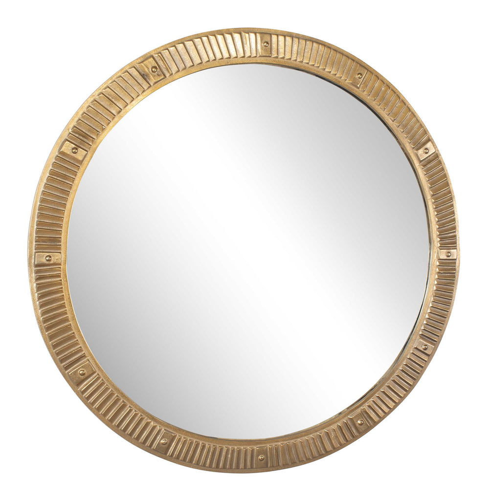 Heart Of Gold - Round Mirror - Brass / Gold