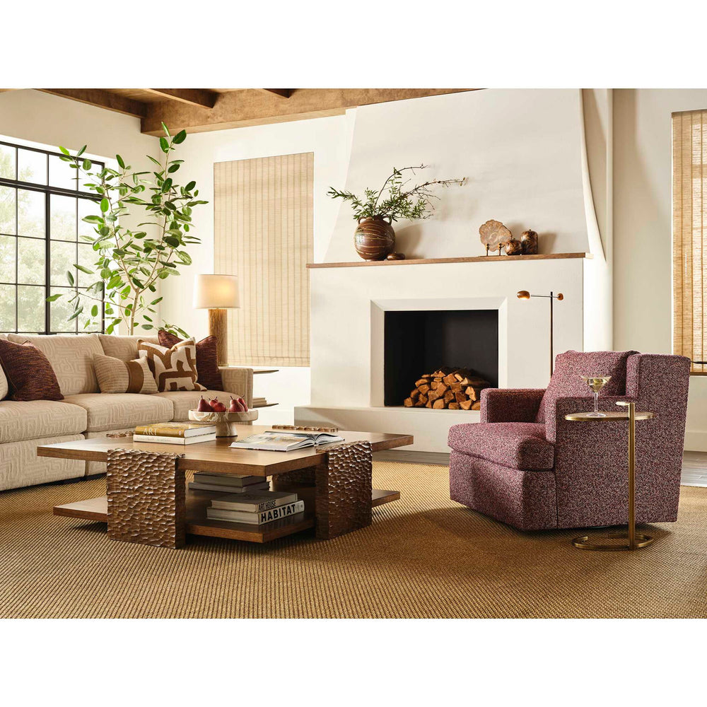 Hewned Joist - Coffee Table - Dark Brown