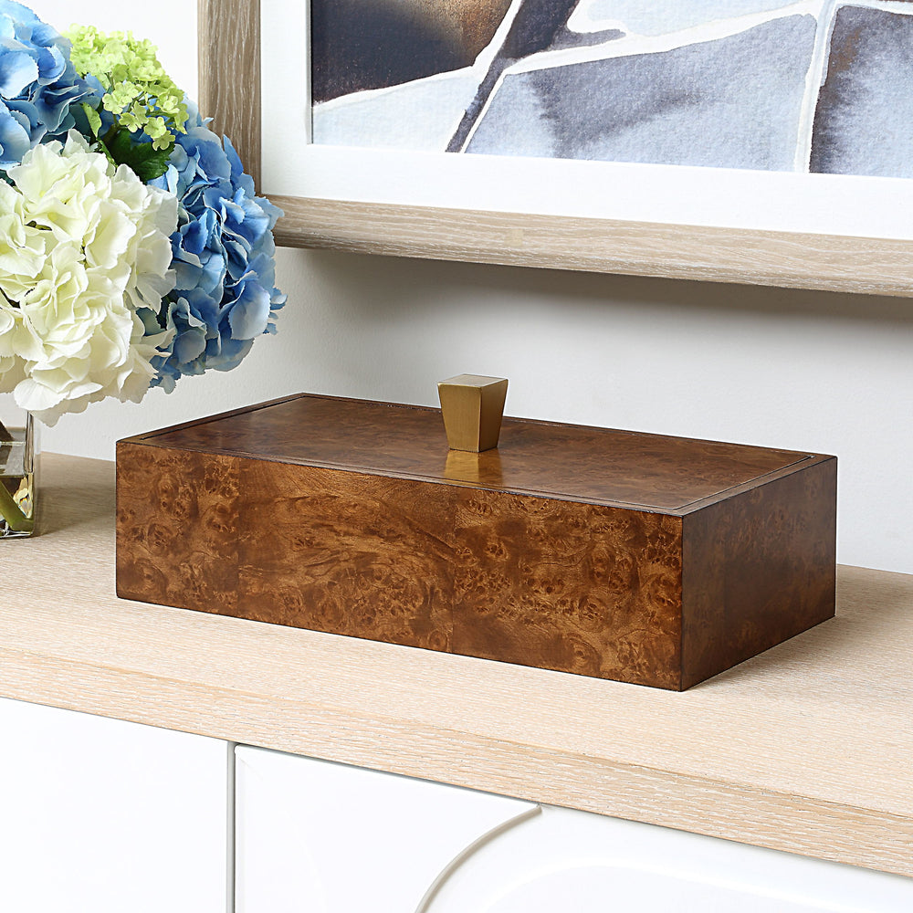 Burl Haven - Box - Dark Brown
