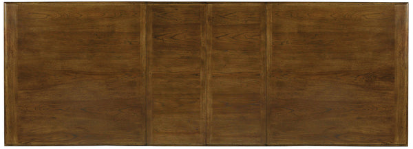 Archivist - Trestle Table With 2-18" Leaves - Dark Brown