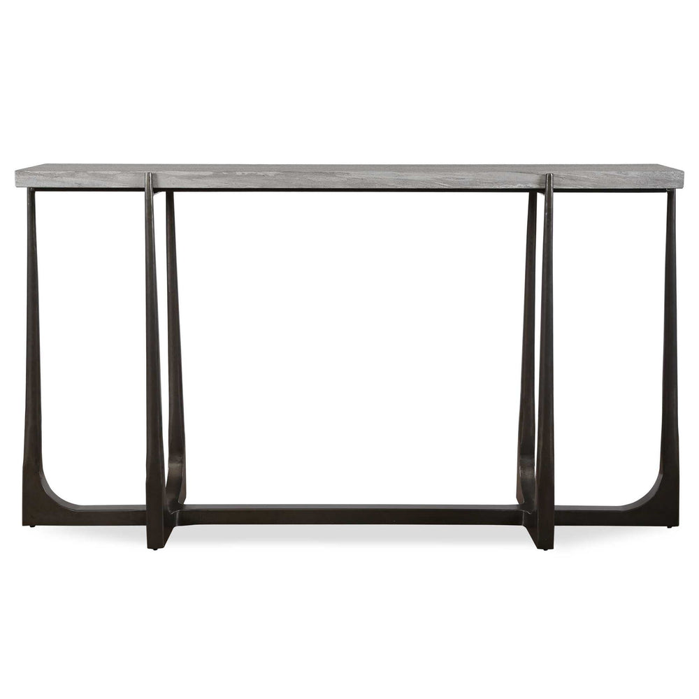 Tapering Off - Console Table - Bronze / Gray