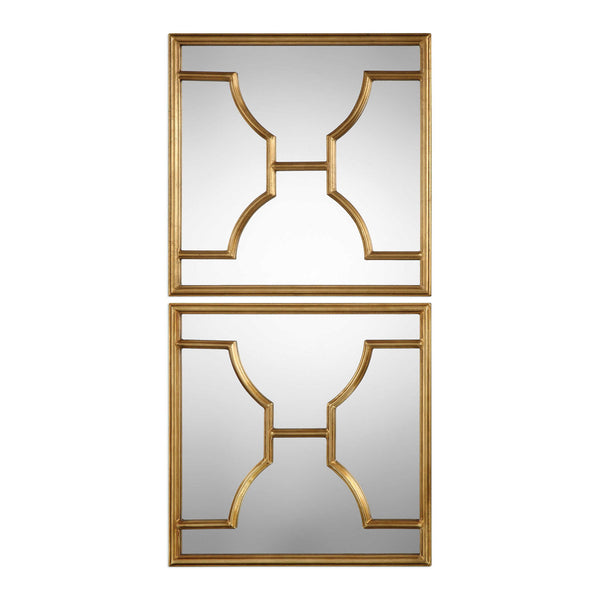 Misa - Square Mirrors (Set of 2) - Gold