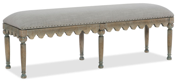 Boheme - Madera Bed Bench - Gray / Light Brown