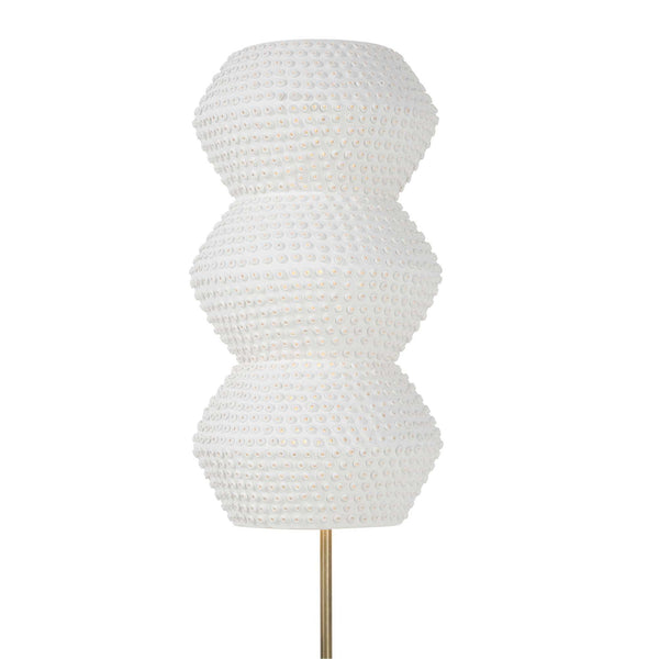 Glimmer - Sconce - White / Light Antique Brass