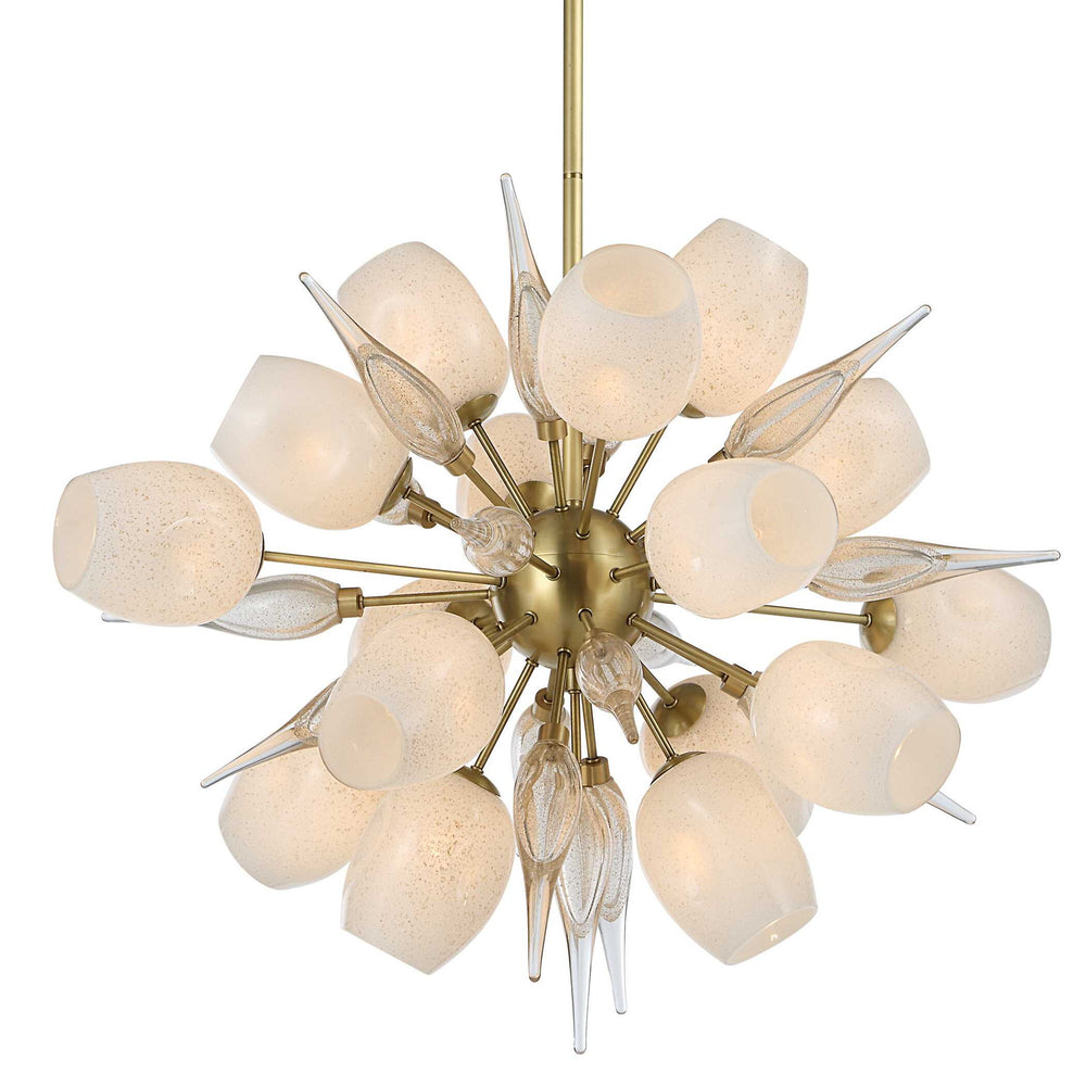 Casanova - Pendant - Bright Brass / White