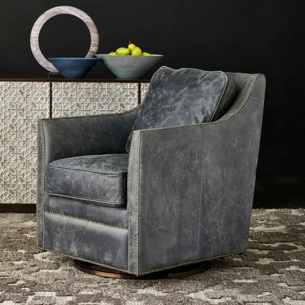 Inclination - Swivel/Glider Chair - Charcoal Gray