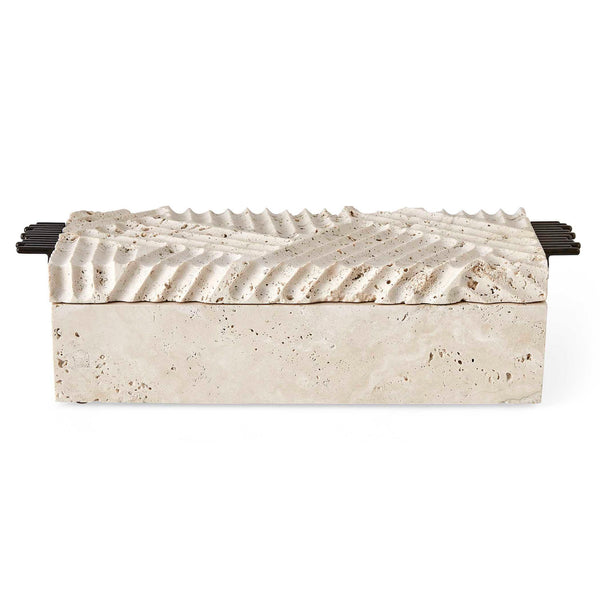 Diagram - Travertine Box - Bronze / Brown