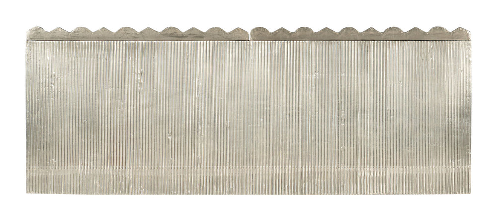 Melange - Mackenna 2-Door Chest - Pearl Silver