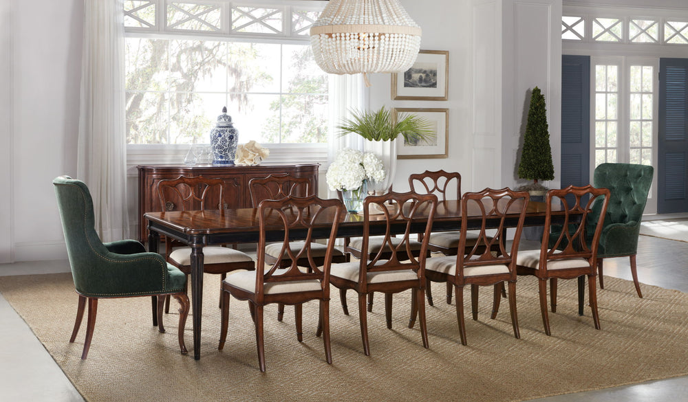 Charleston - Rectangle Leg Dining Table With 2-22