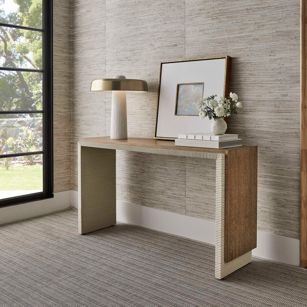 Magic Keys - Console Table - Light Brown / White