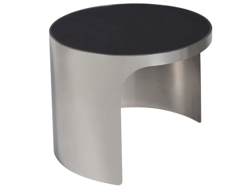 Modern - Revolve Small Nesting Table - Pearl Silver