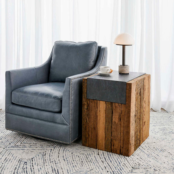 Jonah - Side Table - Black / Brown