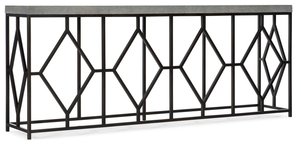 Ciao Bella - Metal And Concrete Console Table - Dark Gray / Black