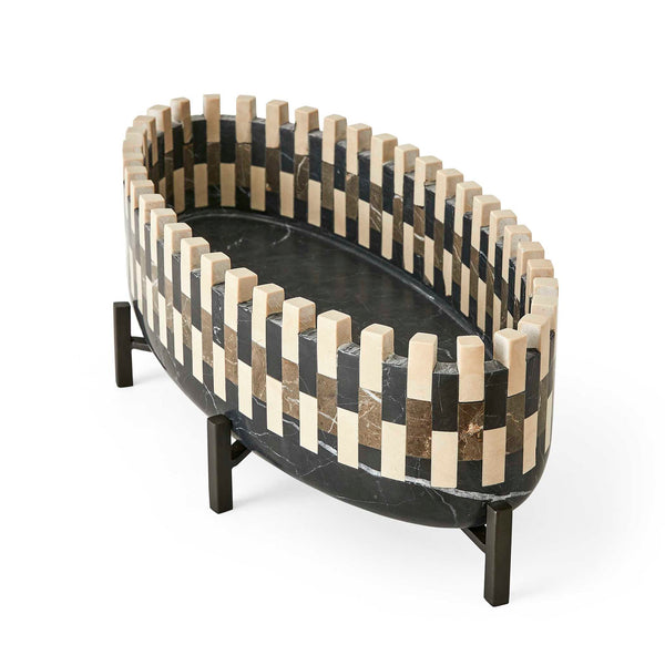 Domino - Cachepot - Black / Bronze / Brown