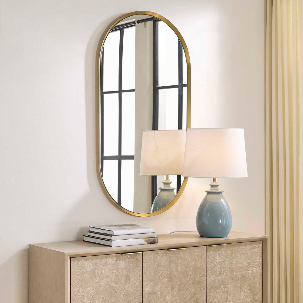 Torrado - Oval Mirror - Brass