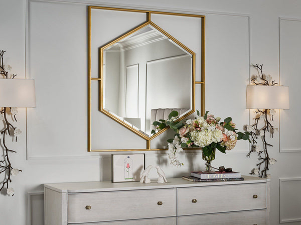 Love. Joy. Bliss.-Miranda Kerr Home - Love Joy Bliss Mirror - Gold