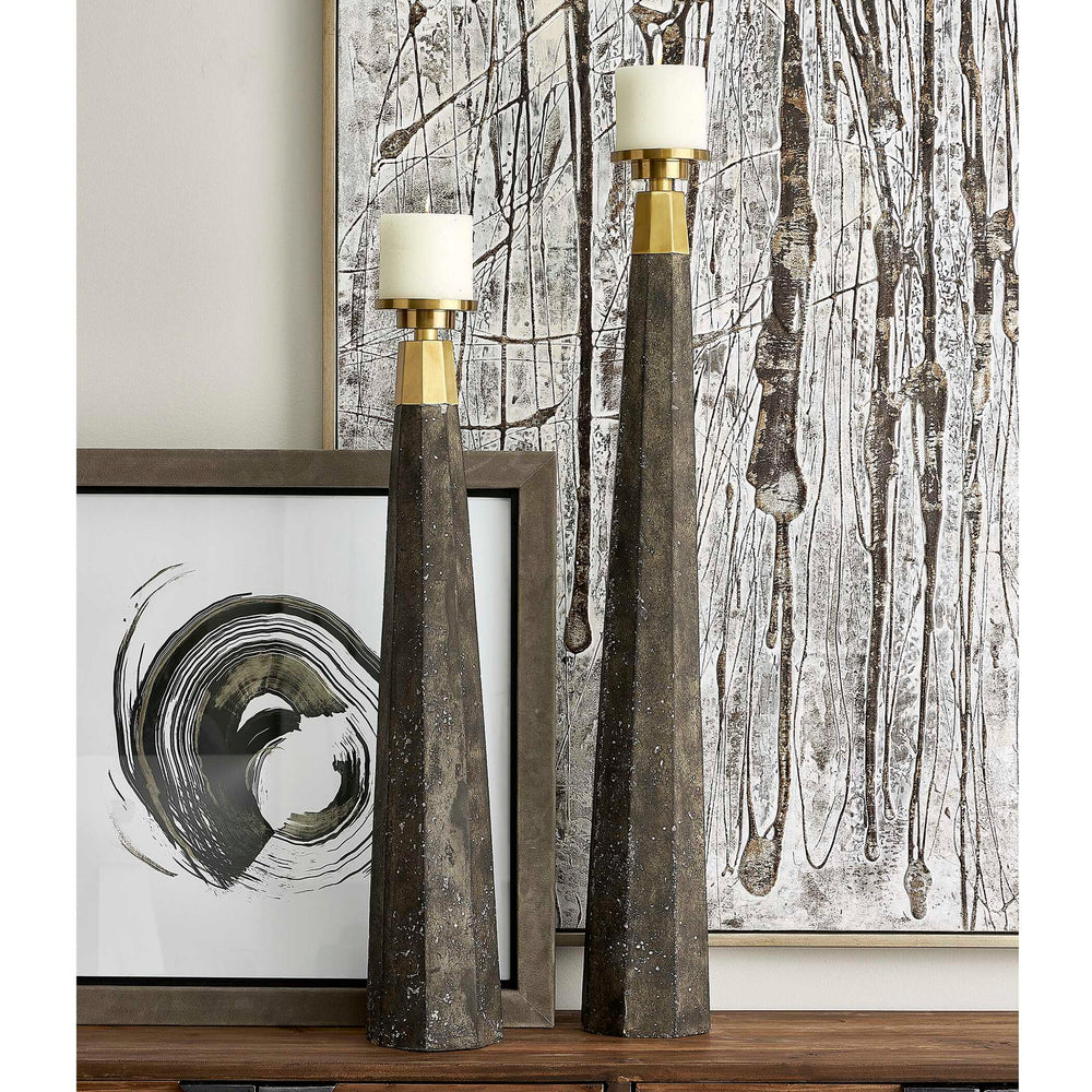 Pons - Candleholders (Set of 2) - Gray