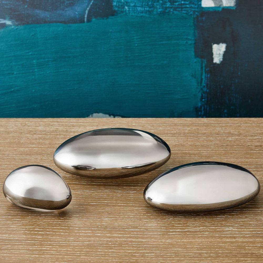 Mirror Cabochons (Set of 3) - Silver