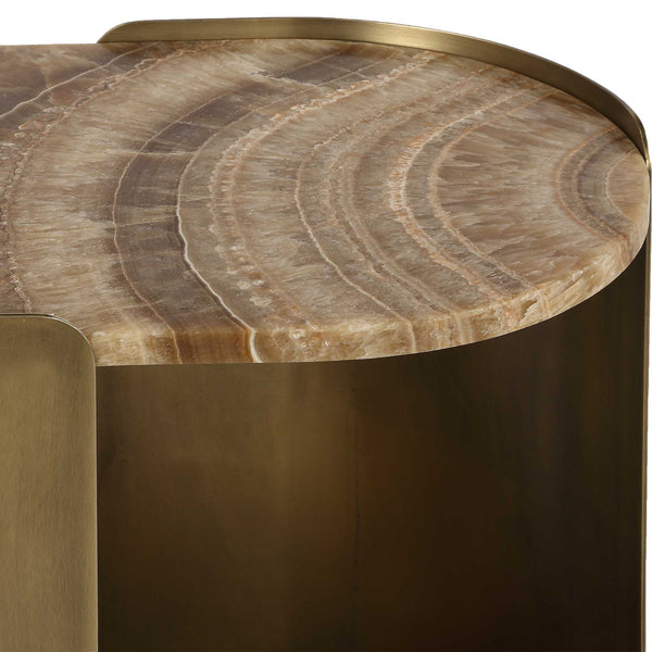 Lozenge - Accent Table - Brown