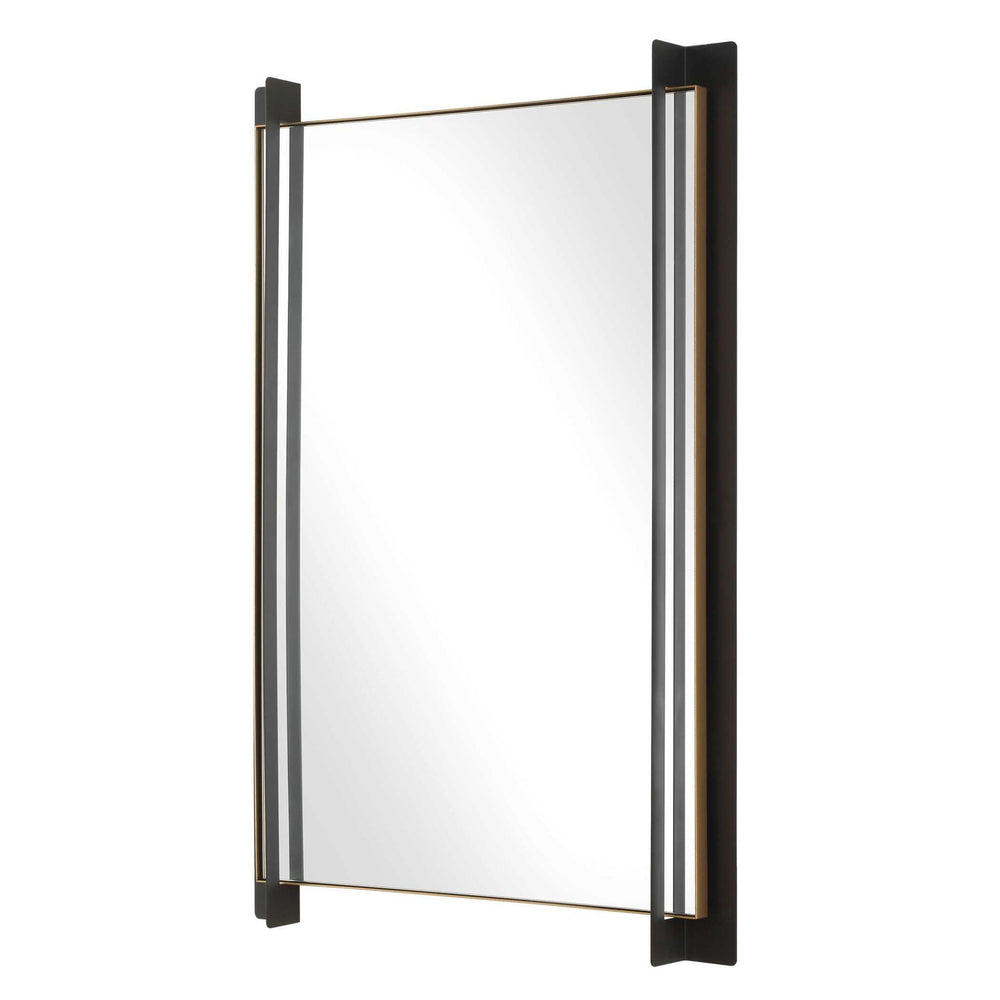 Cunene - Industrial Wall Mirror - Black