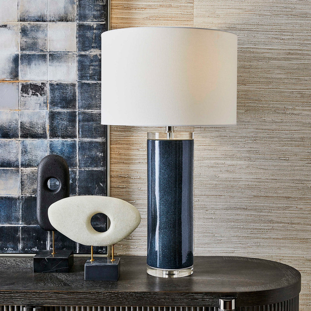 Midnight - Landscape Table Lamp - Black / Gray